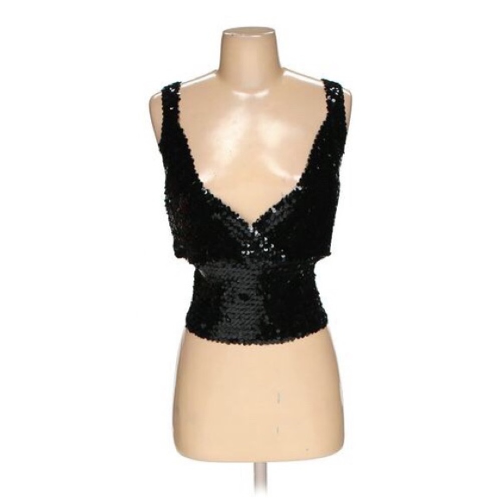 Black Sequin Top